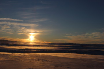 Obraz premium Icelandic sunset