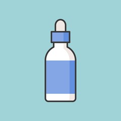Aroma Dropper bottle, filled outline icon
