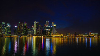 Fototapeta na wymiar Skyline and business district of Singapore