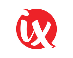 red circle initial typography typeface typeset logotype alphabet image vector icon