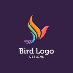 Bird logo vector