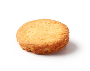 butter cookie on white background