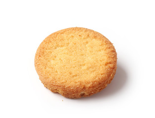 butter cookie on white background
