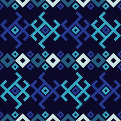 Ethnic boho seamless pattern. Traditional ornament. Geometric background. Tribal pattern. Folk motif. Textile rapport.