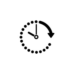 Passage of time vector icon