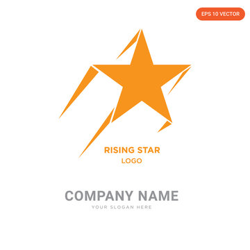 rising star company logo design