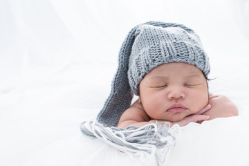 Little newborn baby 7 days, sleeps