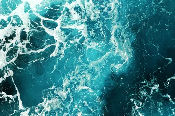 Foto op Plexiglas blue sea water texture © taviphoto