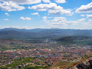 Turkey, Elazıg city lanscape view and mountain range