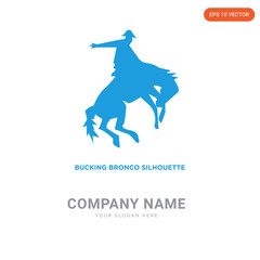 bucking bronco company logo design