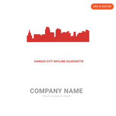 Obraz premium kansas city skyline company logo design