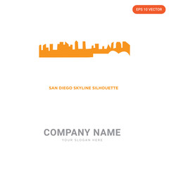 Fototapeta premium san diego skyline company logo design
