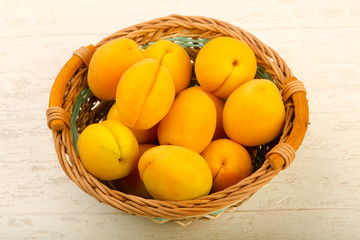 Ripe sweet apricots