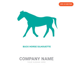 buck horse company logo design