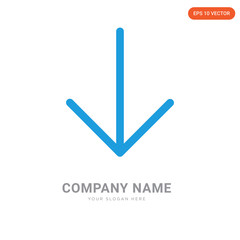 Down arrow company logo design