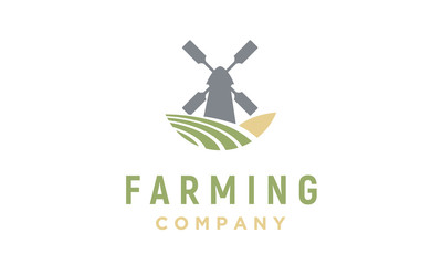 Windmill and Farm logo design inspiration