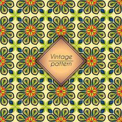 Abstract geometric retro seamless pattern. Vector background.