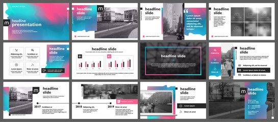 Liquid color presentation templates elements on a white background. Vector infographics. Use in Presentation, flyer and leaflet, corporate report, marketing, advertising, annual report, banner