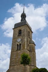 Fototapeta na wymiar Eglise Saint Laurent Ornans Doubs France