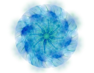 Lacy colorful clockwork pattern. Digital fractal art design. Abstract design of sacred symbols signs geometry.