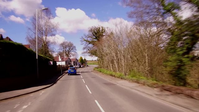 Drive through the village of Croftamie near Drymen in Central Scotland. 