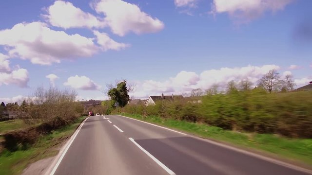 Drive through the picturesque village of Gartocharn near Drymen in Central Scotland. 