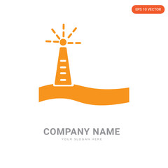 Lighttower with Light company logo design