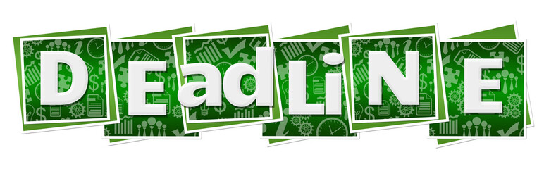 Deadline Green Business Texture Blocks 