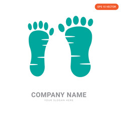 Human Foot company logo design