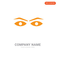 Human Eyebrow company logo design