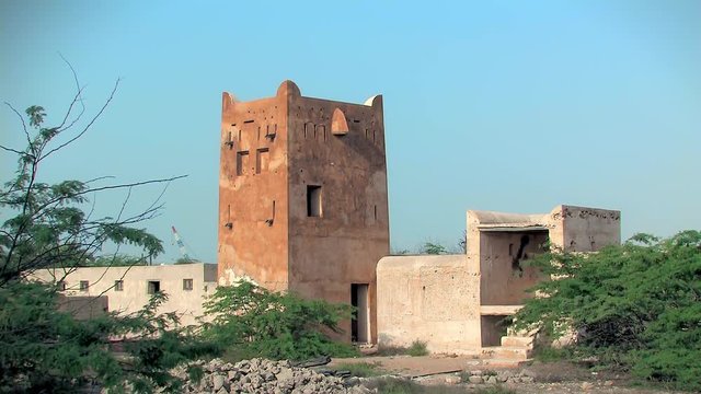 Jazirat al Hamra, ghost town in Ras Al Khaimah, one of the United Arabic Emirates.