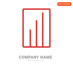 Bar chart company logo design