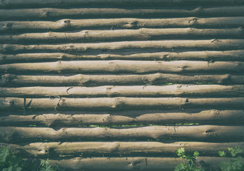Texture of an old wooden wall. Background