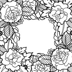 Graphic floral design