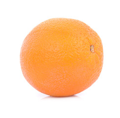 Ripe orange fruit isolated on white background