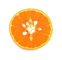 Orange slice isolated on white background