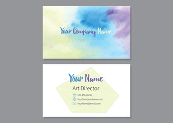 Abstract colorful watercolor background