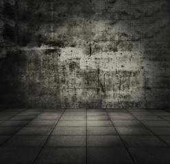 grunge metallic interior