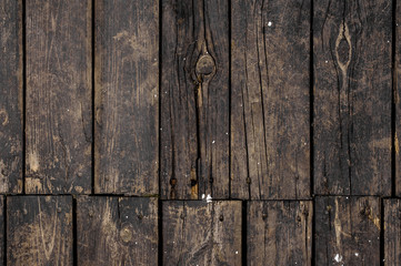 Vertical old wood background pattern with cracks
