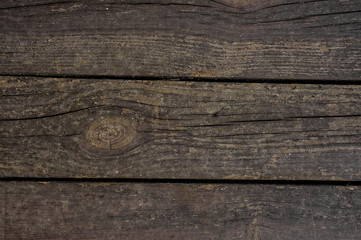 Old horizontal rustic wooden background pattern with cracks