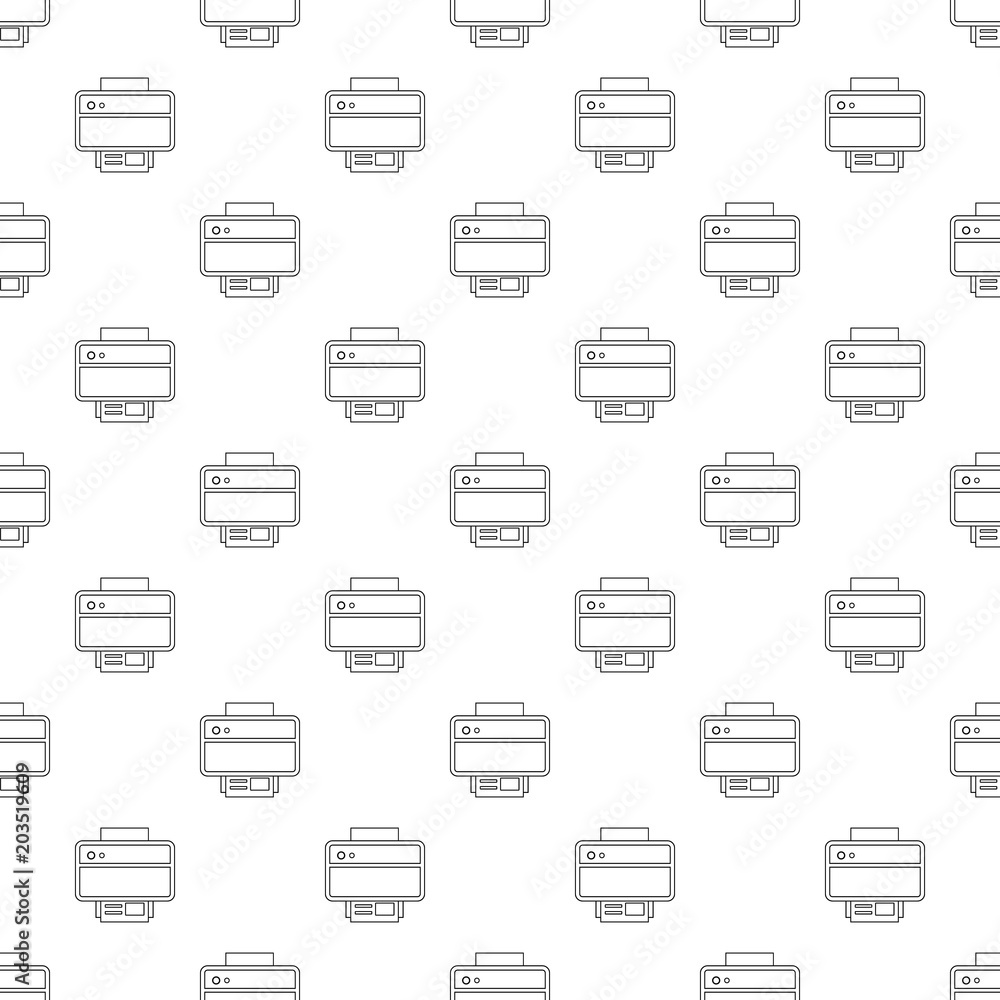 Poster printer pattern vector seamless repeating for any web design
