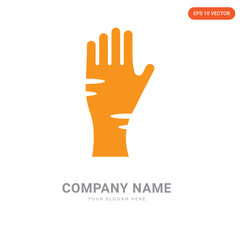 Men Hand company logo design