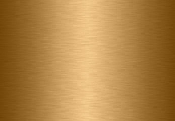 Stainless steel gold polished metal surface background or aluminum brushed silver texture with reflection.