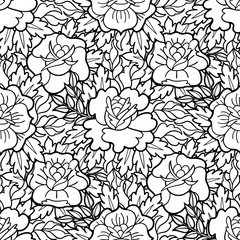 Graphic floral pattern