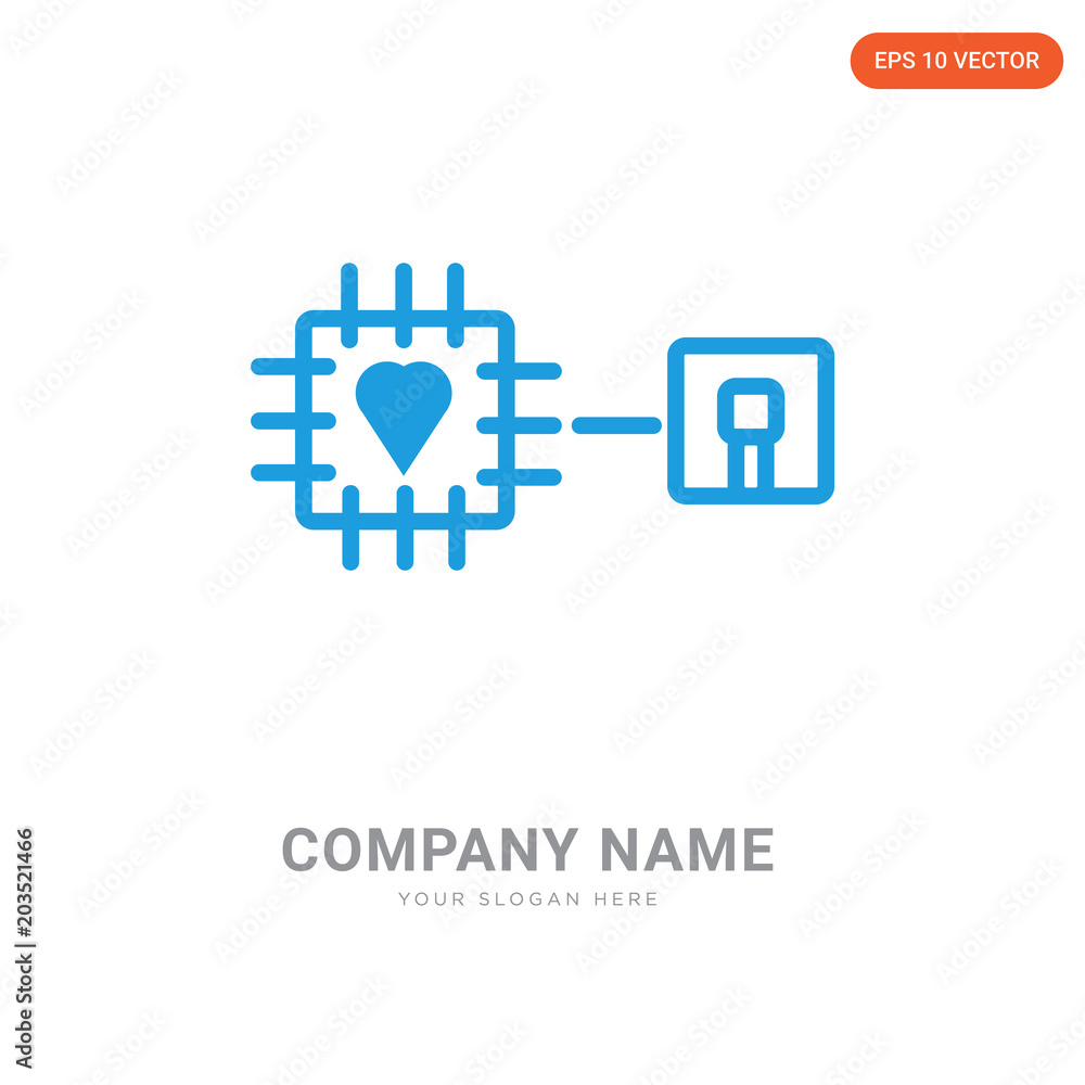 Poster algorithm company logo design