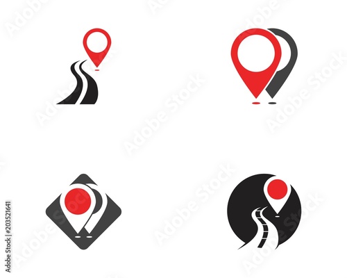 Point Location Logo Template Stock Image And Royalty Free Vector Point Location Logo Template