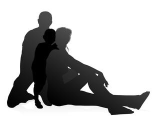 Family Detailed Silhouette