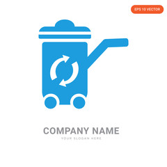 Recycle bin company logo design