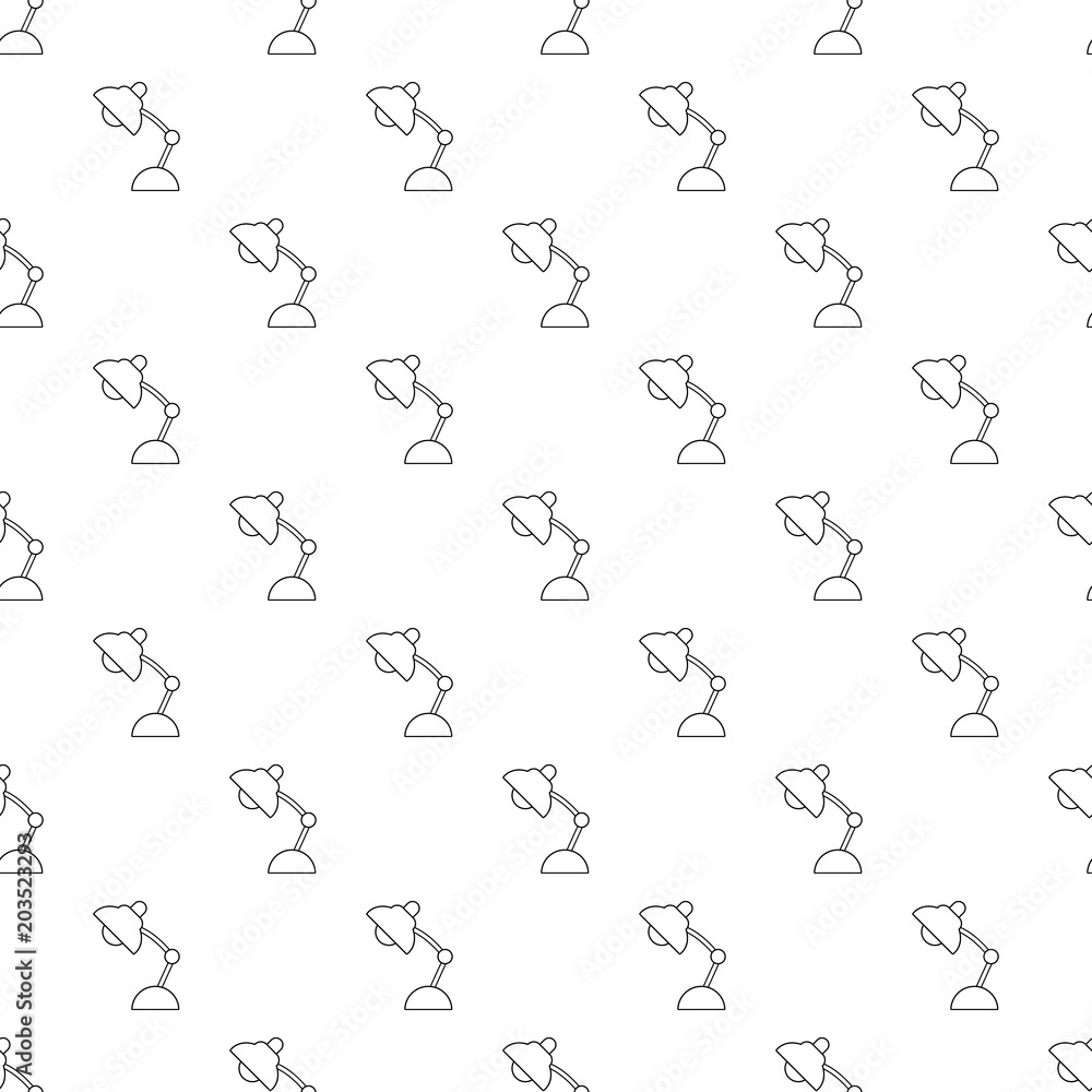 Poster table lamp pattern vector seamless repeating for any web design
