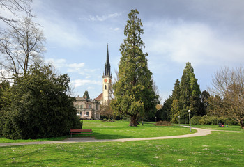 Villette-park in the town of Cham, canton of Zug, Switzerland.